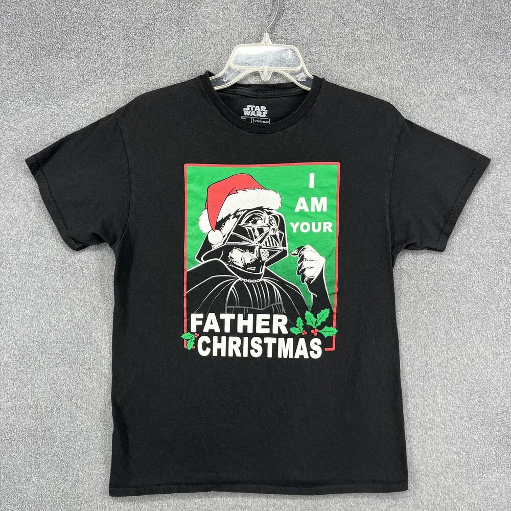 Star Wars Darth Vader‎ Shirt Mens Medium Black Christmas Graphic Fifth Sun Funny